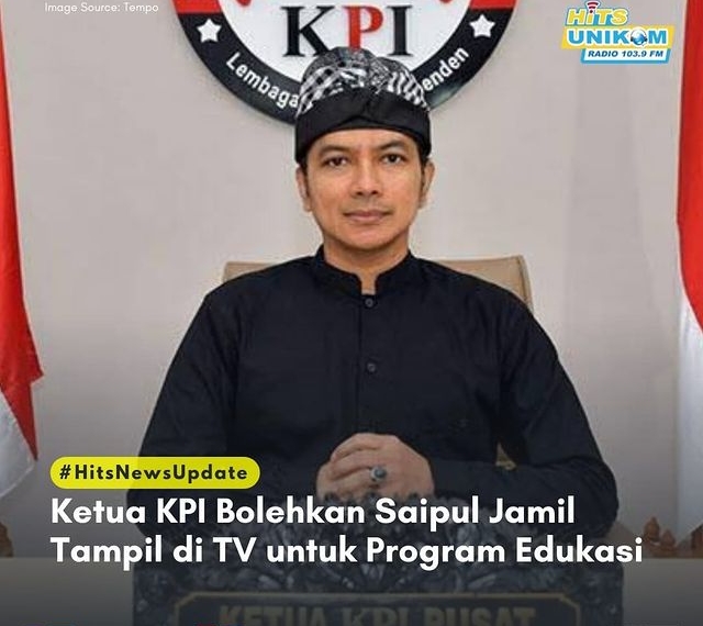 Ketua KPI Bolehkan Saipul Jamil Tampil di TV untuk Program Edukasi