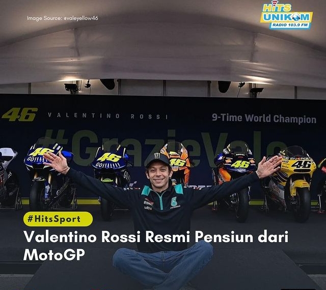 Valentino Rossi Resmi Pensiun dari MotoGP