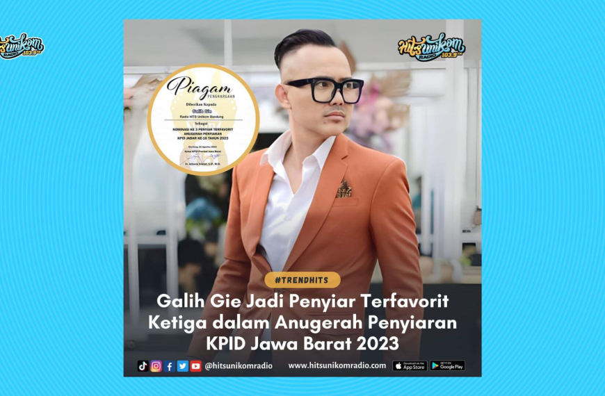 Galih Gie Jadi Penyiar Terfavorit Ketiga dalam Anugerah Penyiaran KPID Jawa Barat 2023