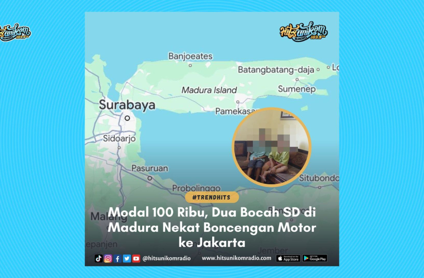 Modal 100 Ribu, Dua Bocah SD di Madura Nekat Boncengan Motor ke Jakarta