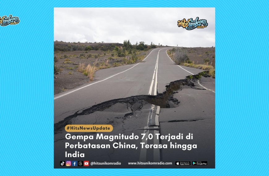 Gempa Magnitudo 7,0 Terjadi di Perbatasan China, Terasa Hingga India