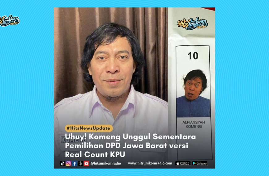 Uhuy! Komeng Unggul Sementara Pemilihan DPD Jawa Barat versi Real Count KPU
